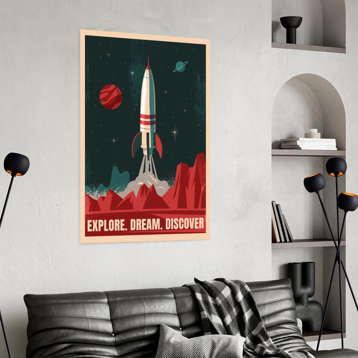 Space Rocket Poster