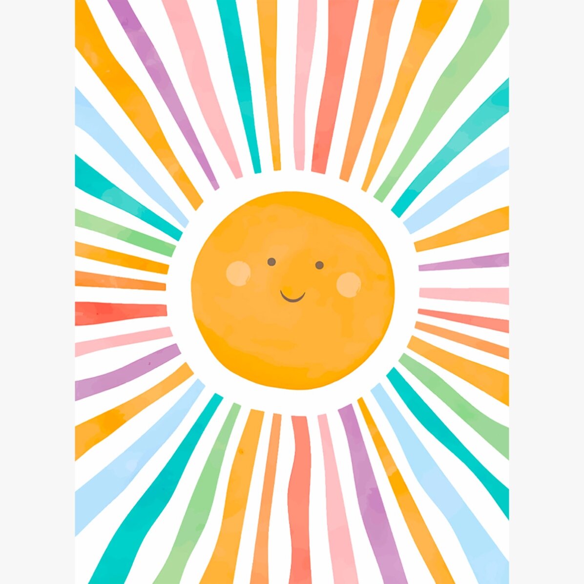 Poster „Bunte Sonne“
