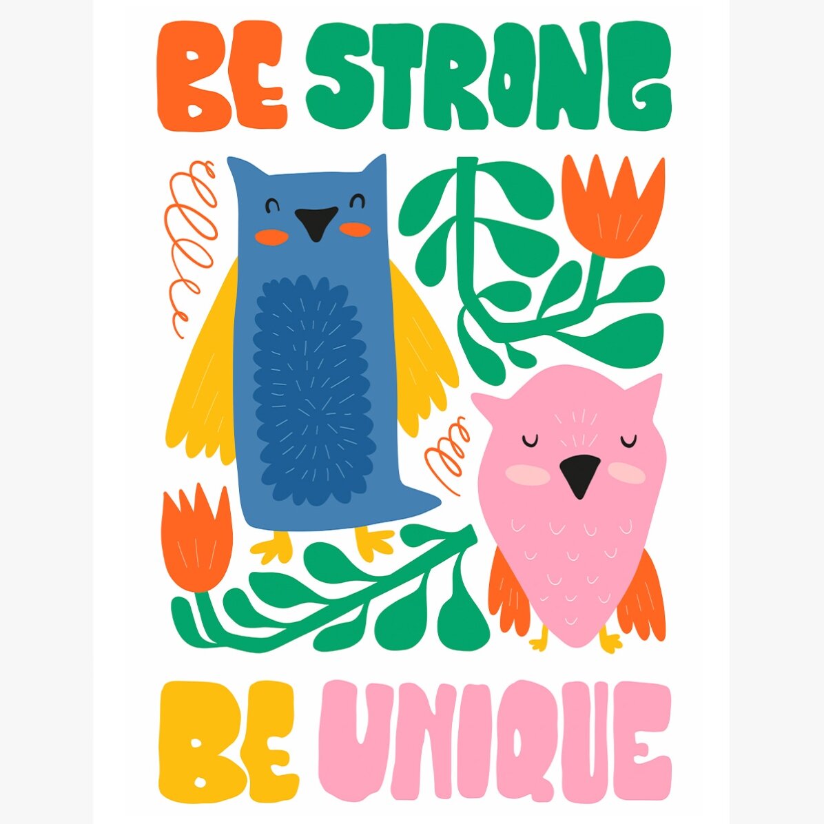 Poster „Strong & unique“