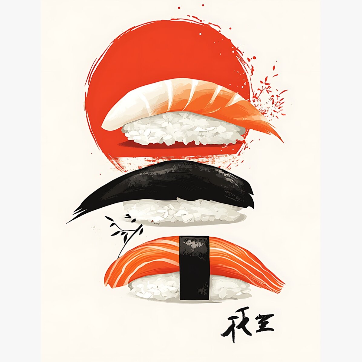Poster „Sushi-Kunst“