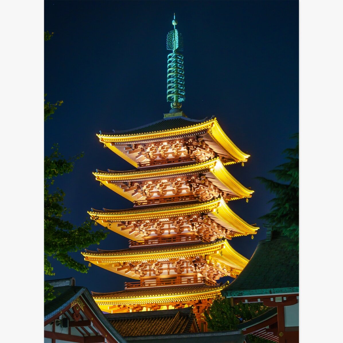 Japanese Temple Poster