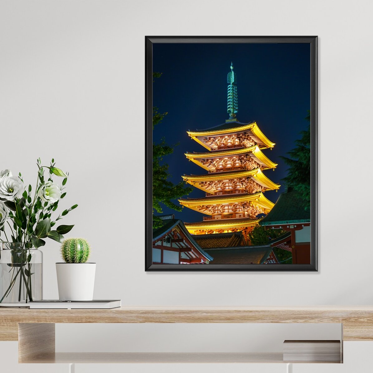Japanese Temple Poster