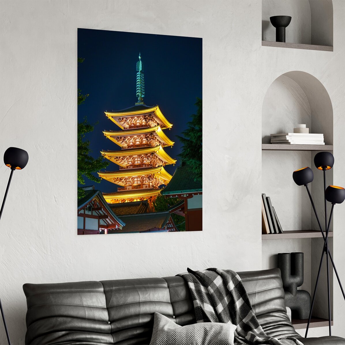 Japanese Temple Poster