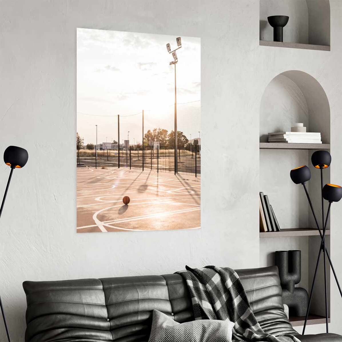 Poster „Basketballplatz“