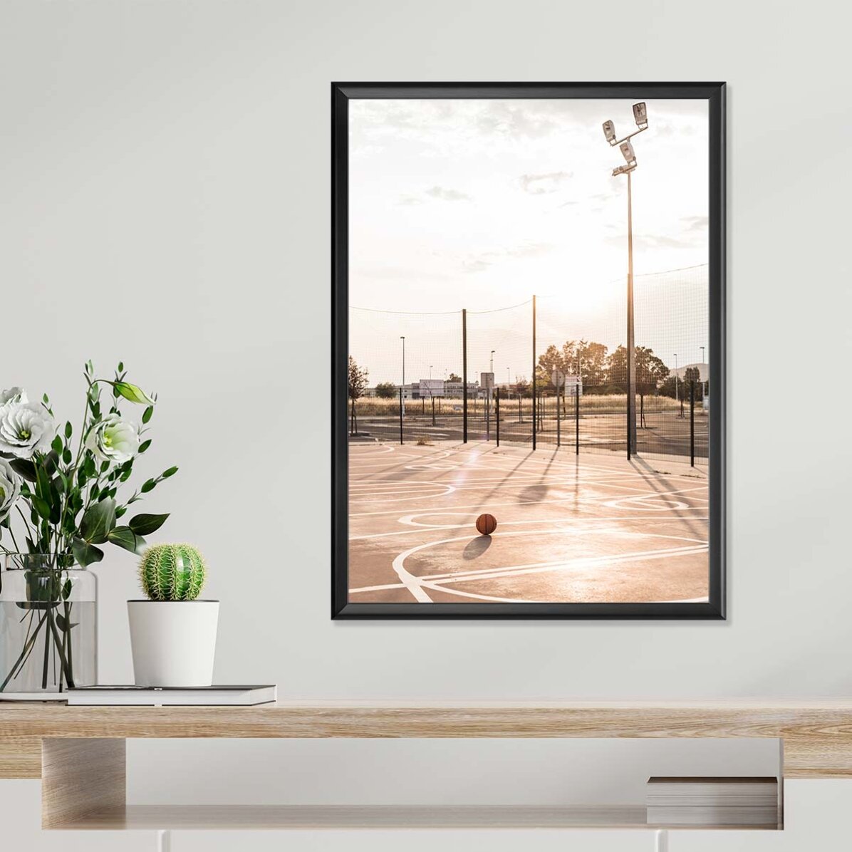 Poster „Basketballplatz“
