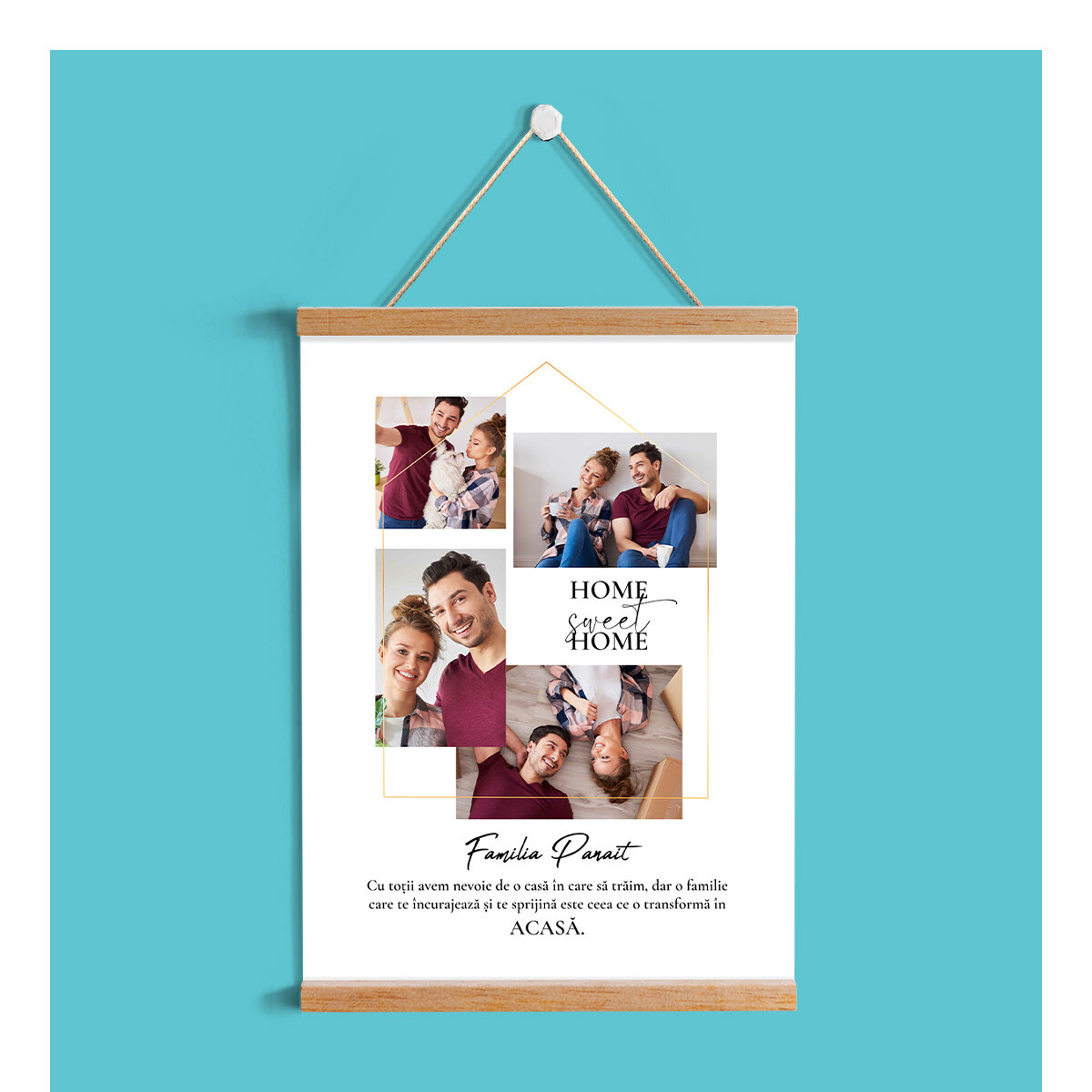 Personalisierte Poster mit Aufhängern