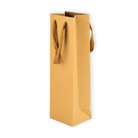 Kraft gift bag for bottle
