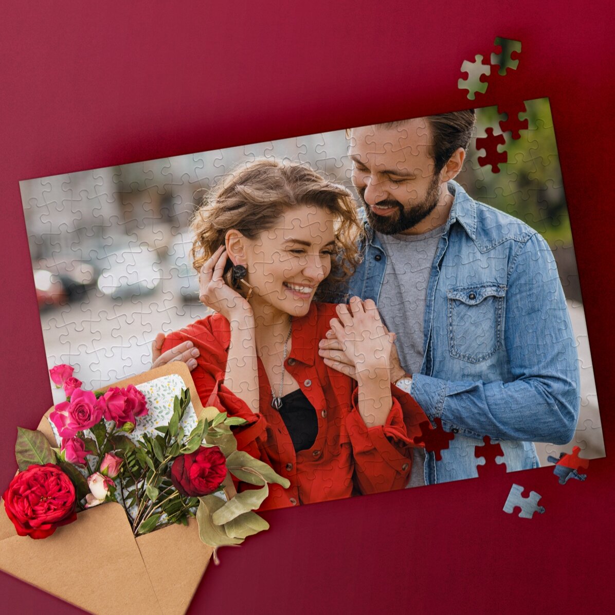 Individuell gestaltetes Puzzle mit einem Foto, 40 x 28,5 cm