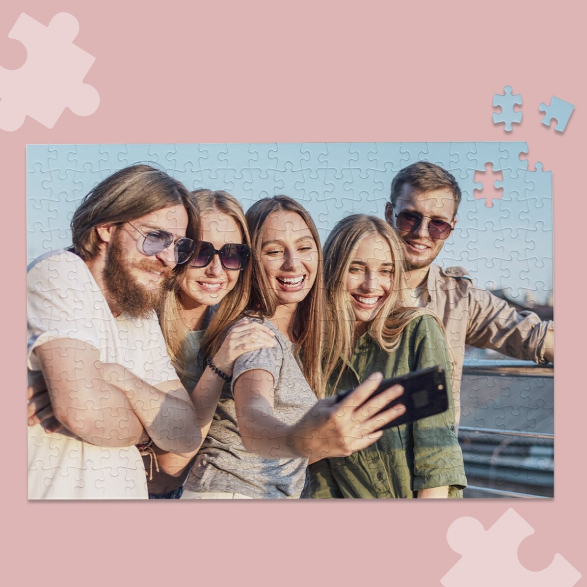 Individuell gestaltetes Puzzle mit einem Foto, 40 x 28,5 cm