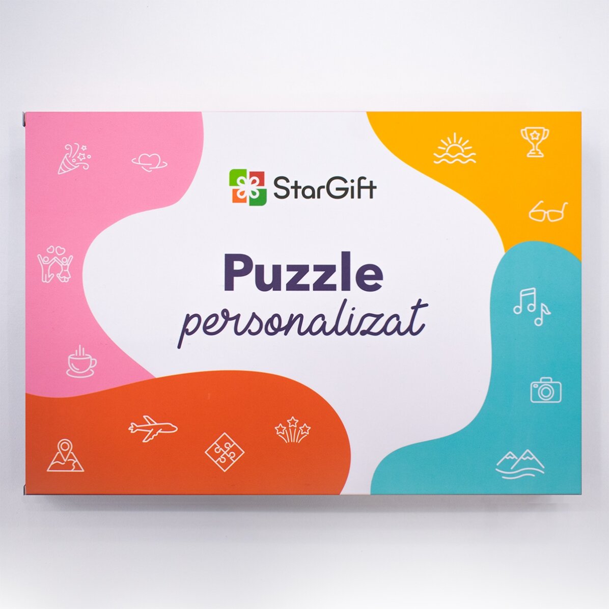 Personalised puzzle with text 24x19 cm - Hidden message