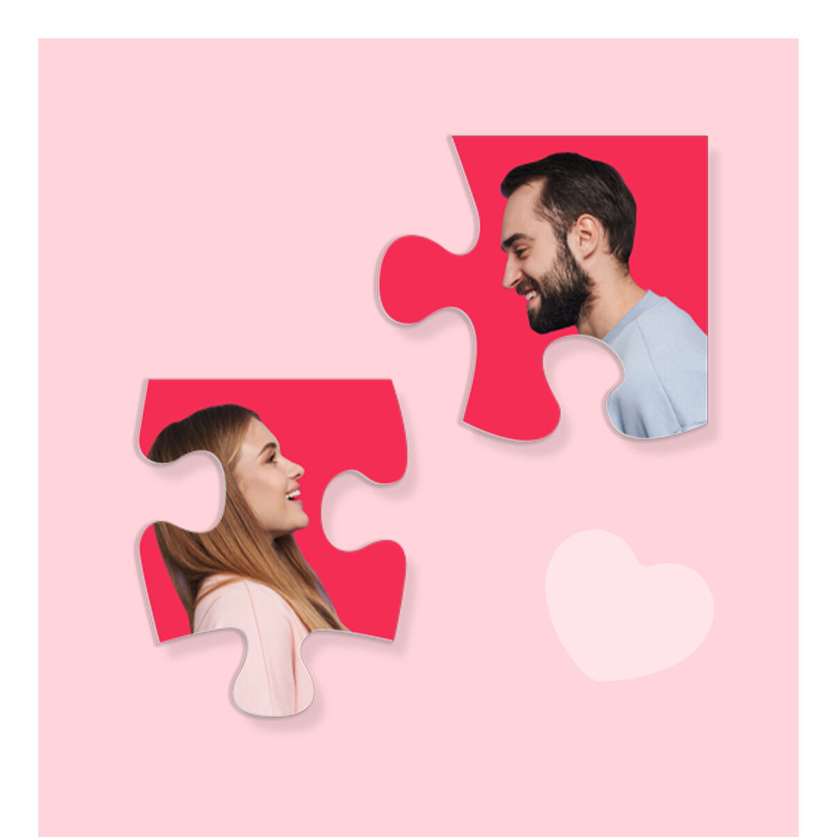 Puzzles zum Valentinstag