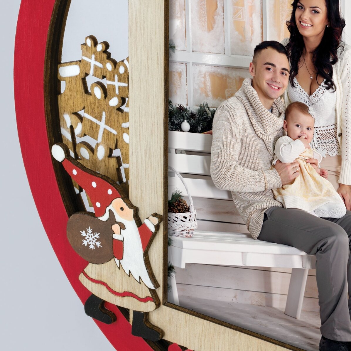 Weihnachts-Fotorahmen – Modell Curtis