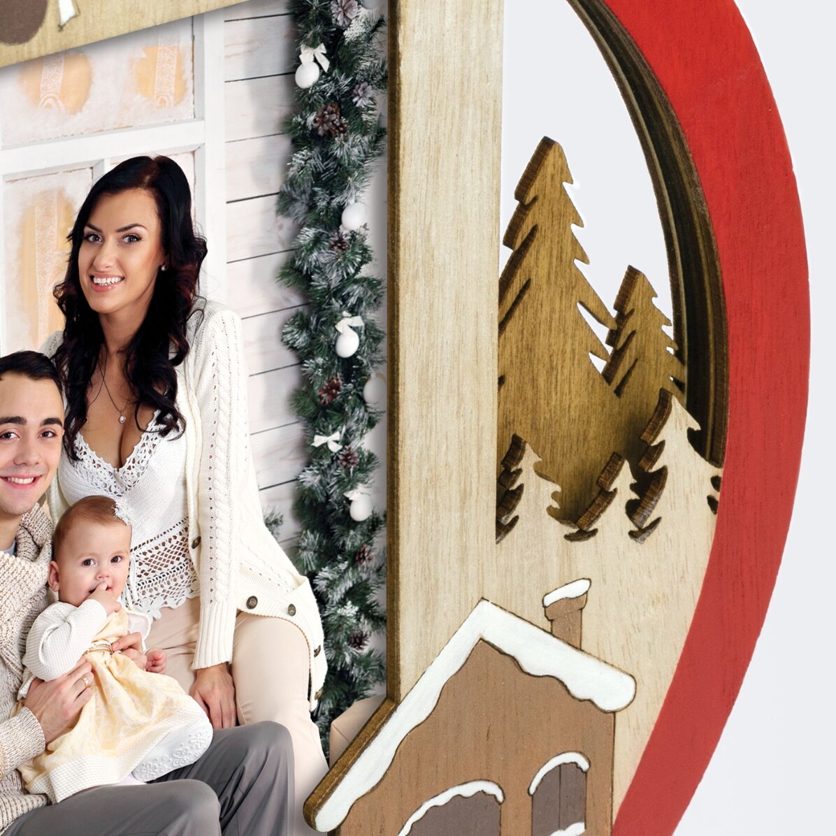Weihnachts-Fotorahmen – Modell Curtis