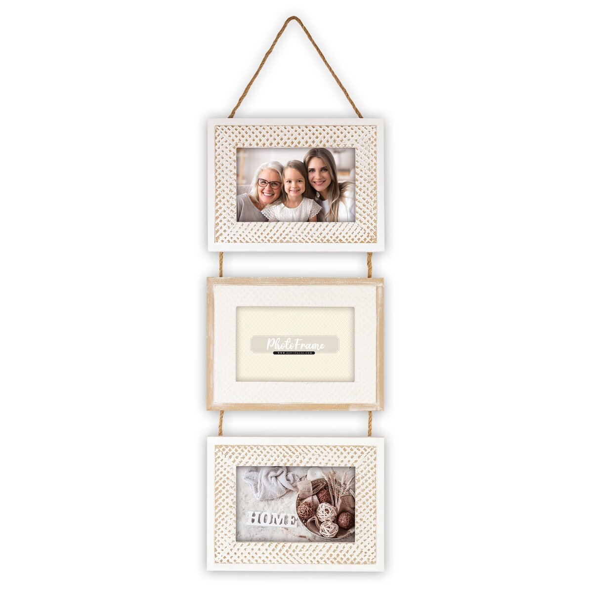 Photo frame with 3 pictures 10x15 cm