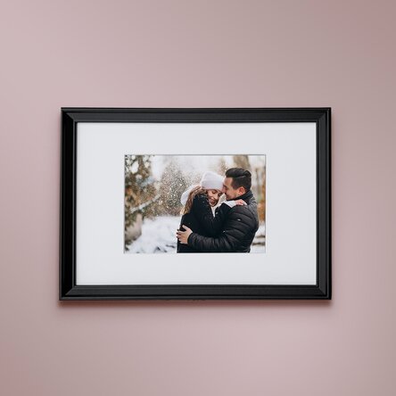 Individuell gestalteter Fotorahmen mit einem Foto – Passepartout, A4, Querformat