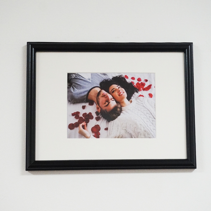 Individuell gestalteter Fotorahmen mit einem Foto – Passepartout, A4, Querformat