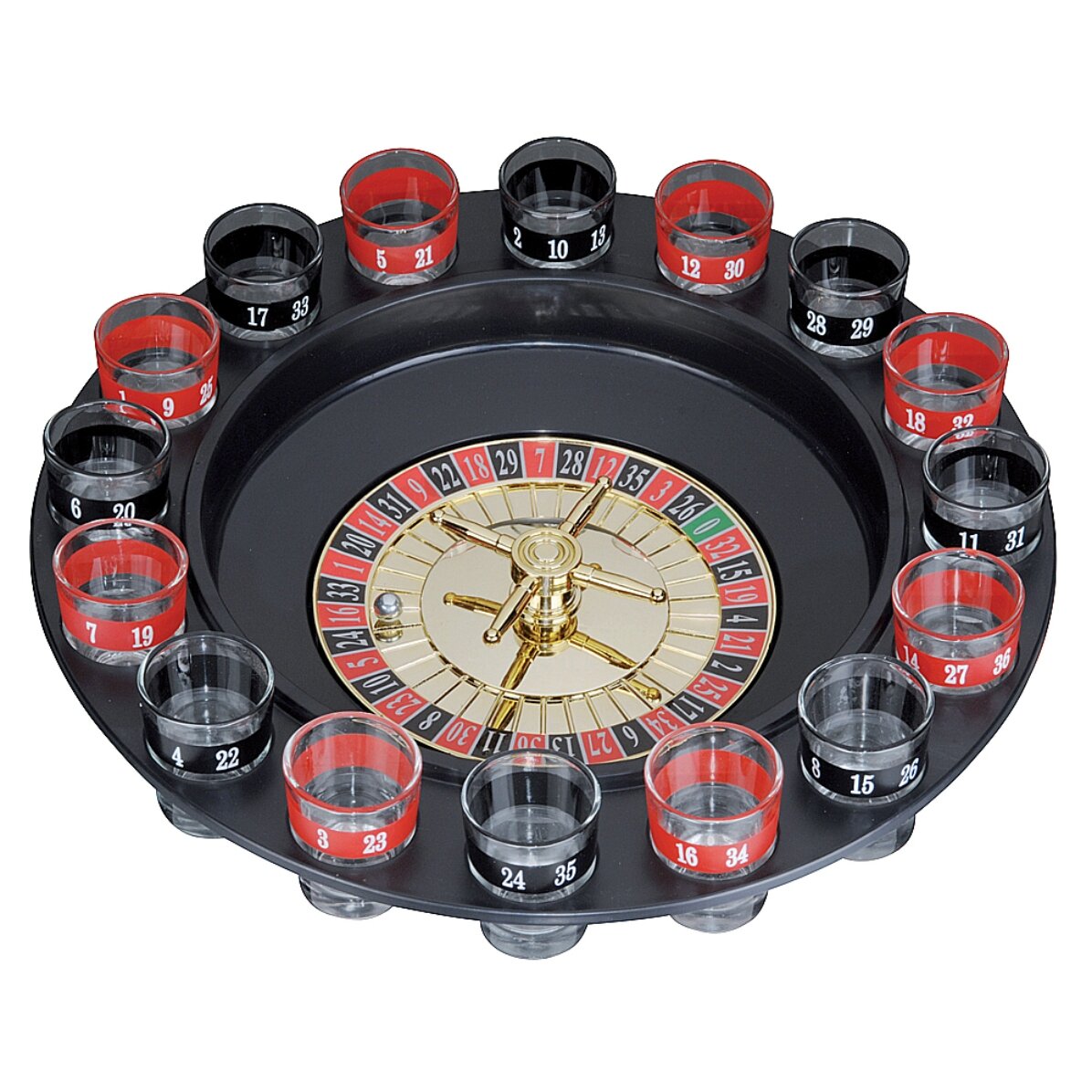 Roulette mit Schnäpsen