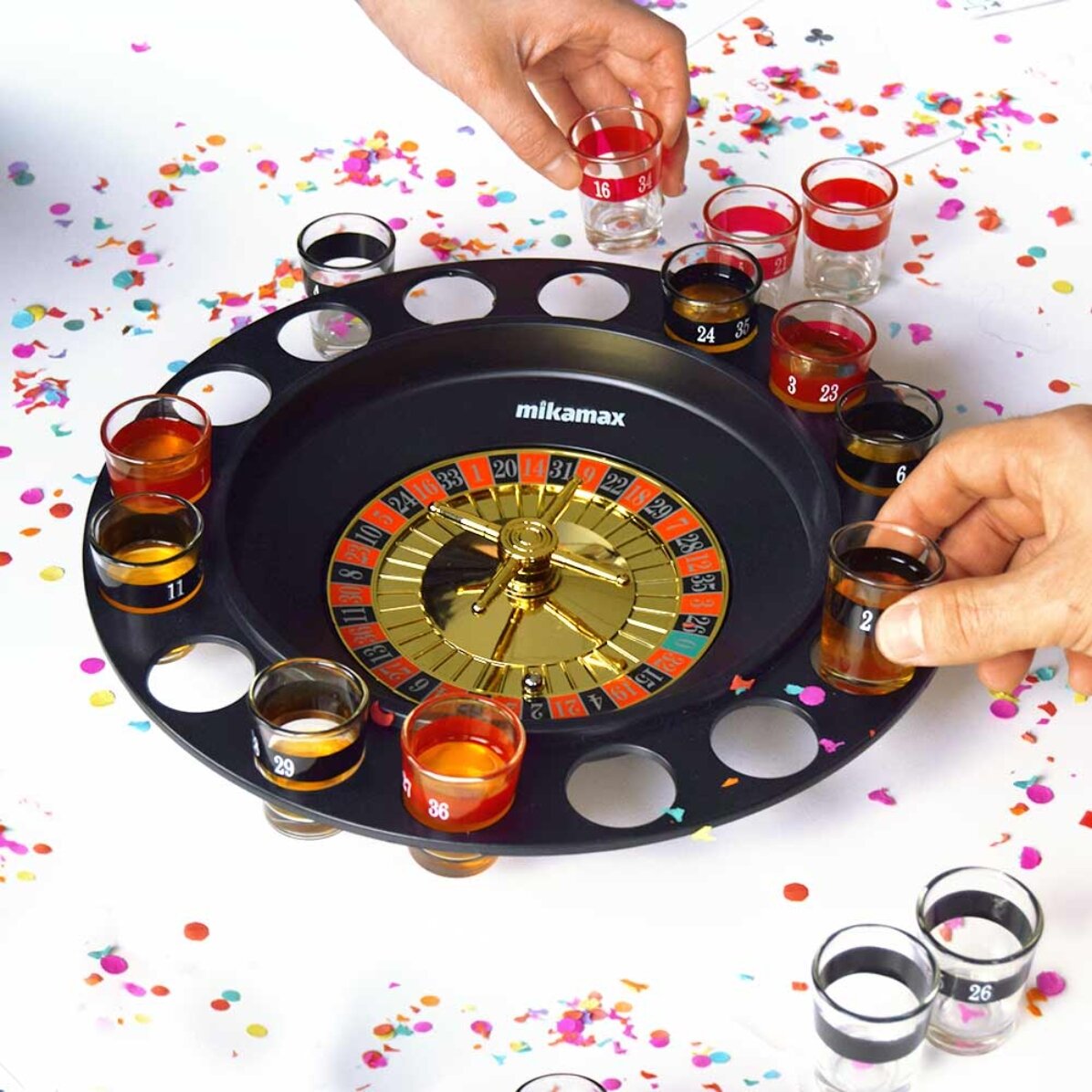 Roulette mit Schnäpsen