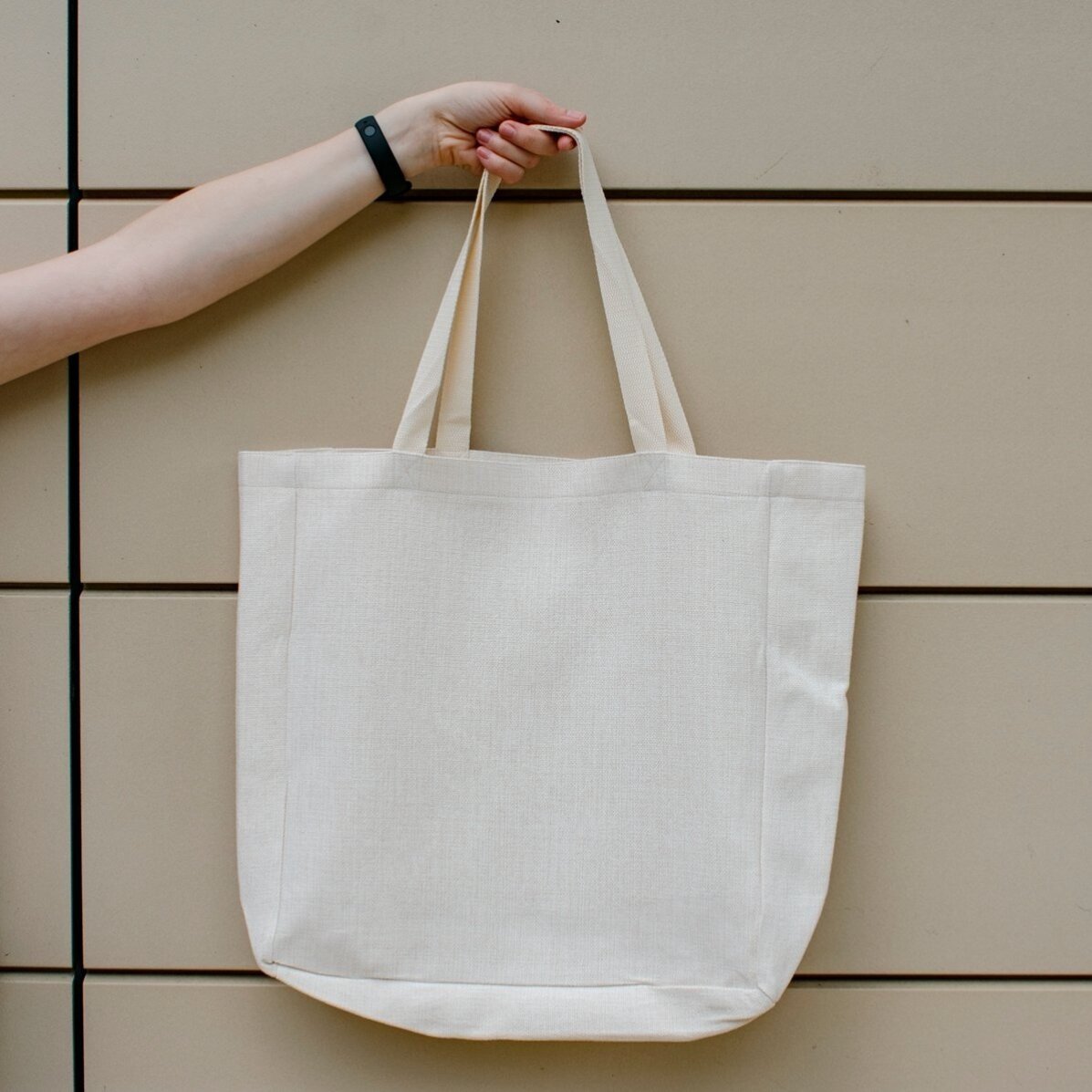 Personalised beach bag with text - It