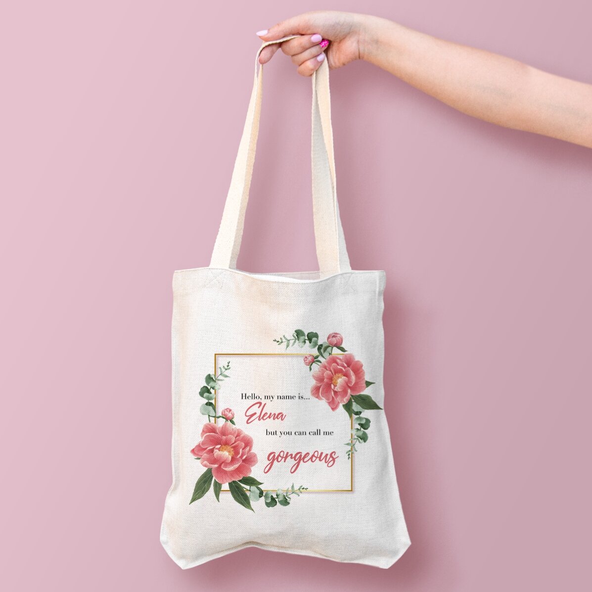 Personalisierte Tasche mit Text – Gorgeous