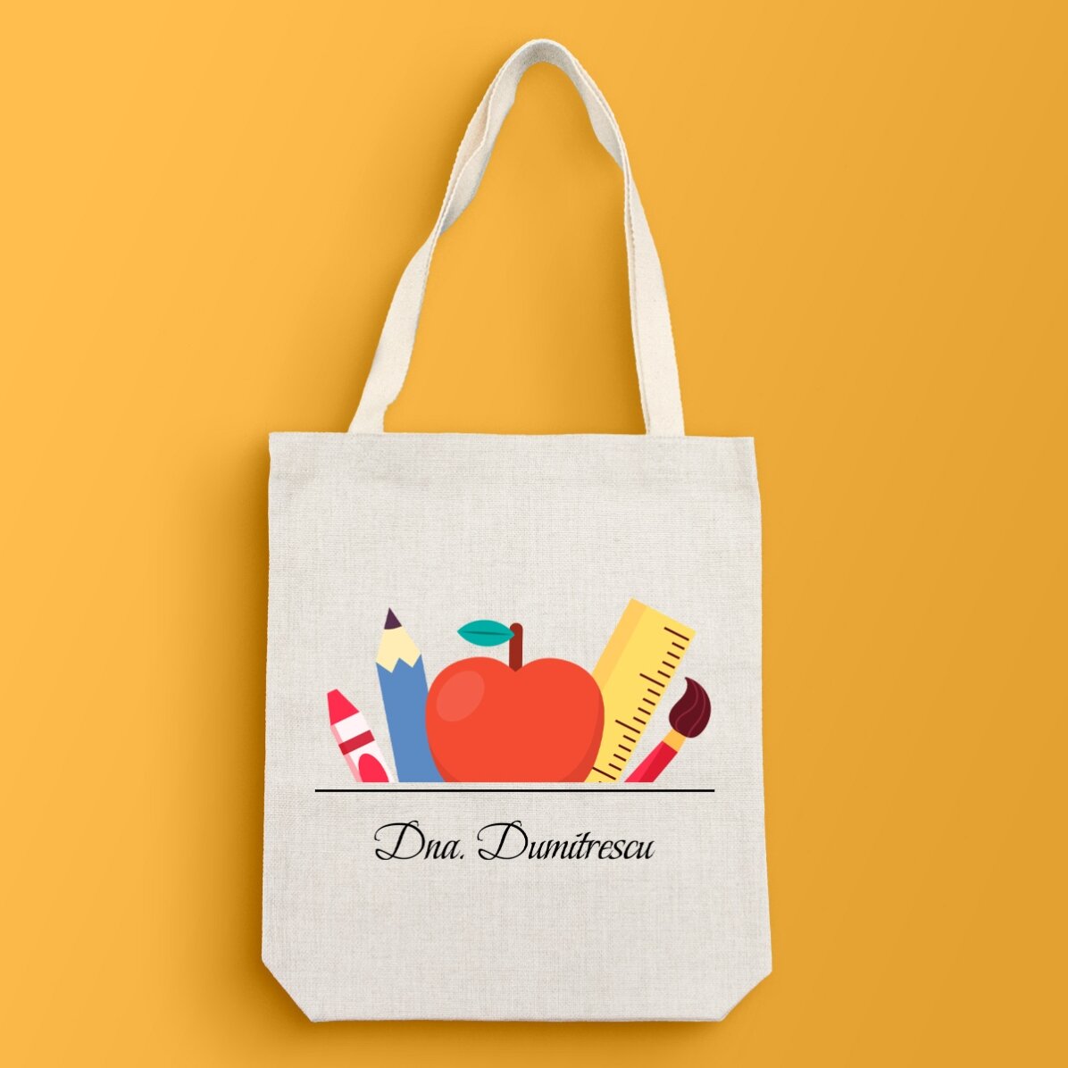 Personalisierte Tasche mit Aufdruck für Lehrer