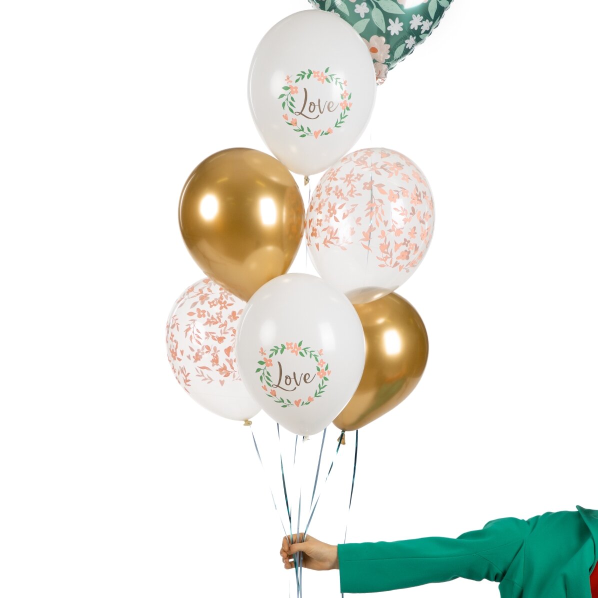 6er-Set Luftballons, gemischt – Love