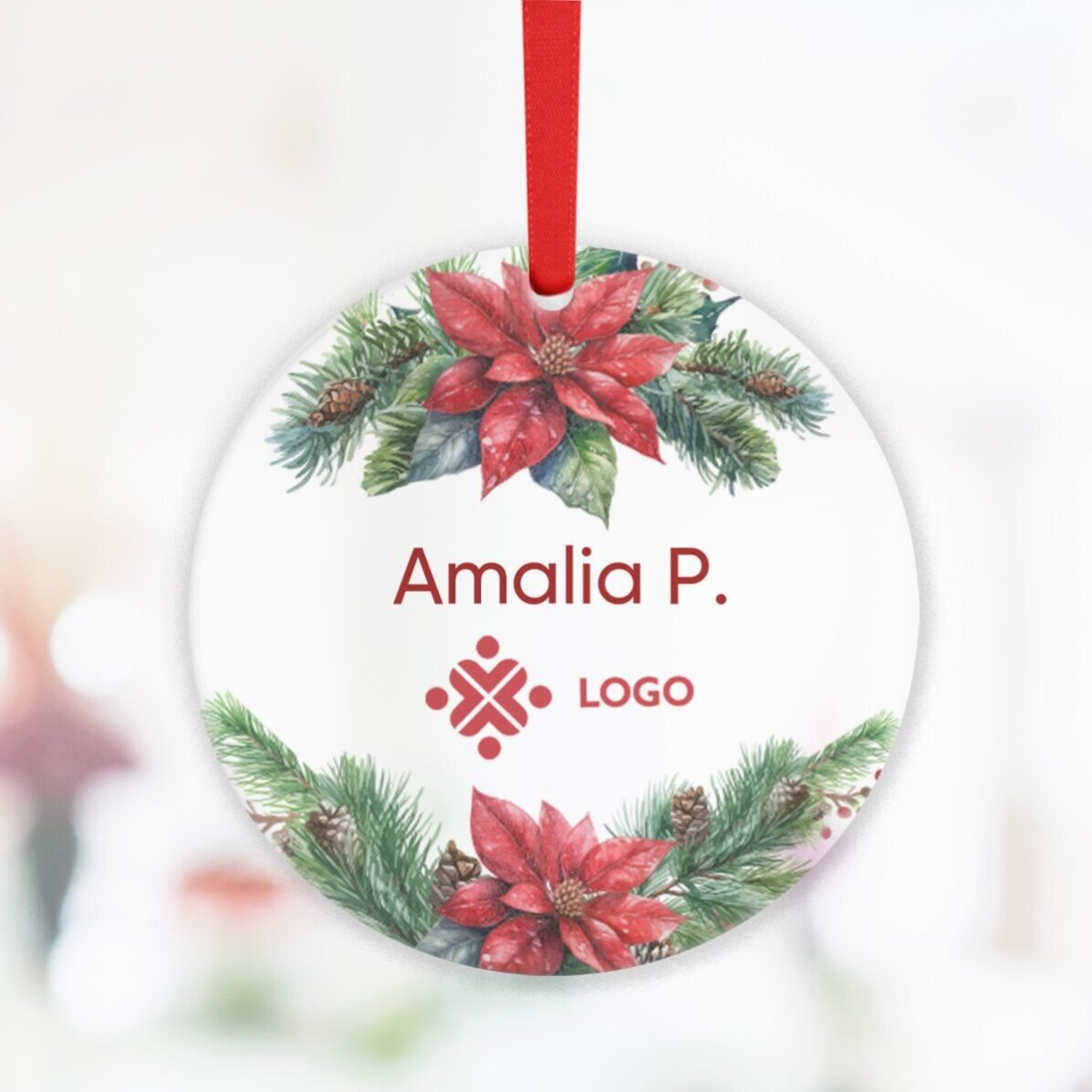 Personalisiertes Weihnachtsgeschenkset mit Logo und Botschaft – Weihnachten