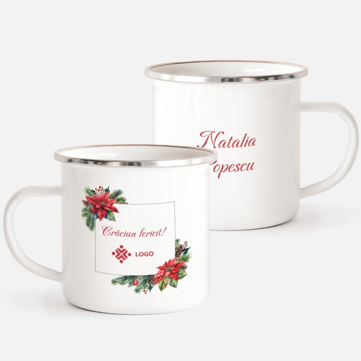 Personalisiertes Weihnachtsgeschenkset mit Logo und Botschaft – Weihnachten