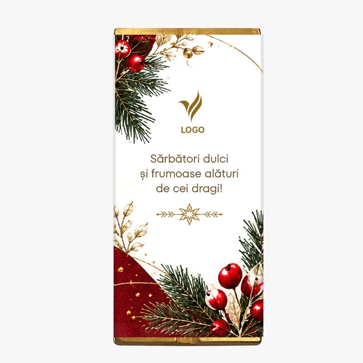 Personalisiertes Weihnachtsgeschenkset mit Logo und Text – Festlich