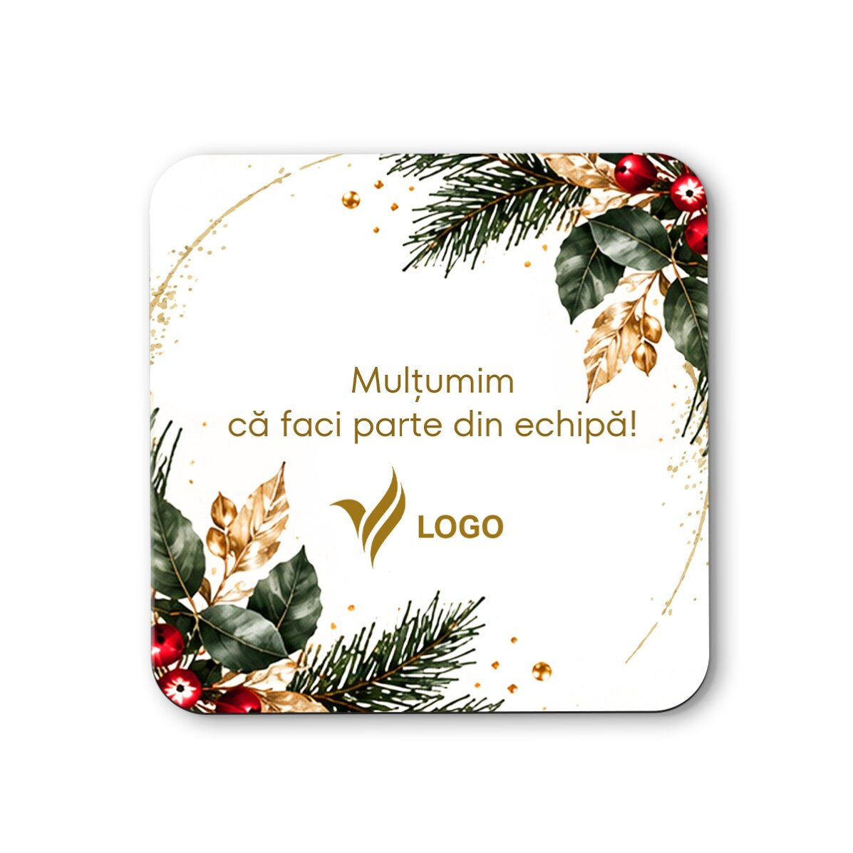 Personalisiertes Weihnachtsgeschenkset mit Logo und Text – Festlich