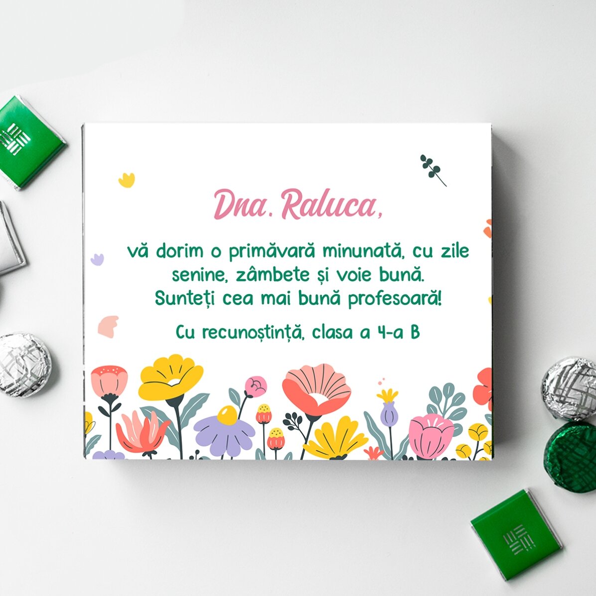 Personalisiertes Geschenkset für die Lehrerin – Dankbarkeit
