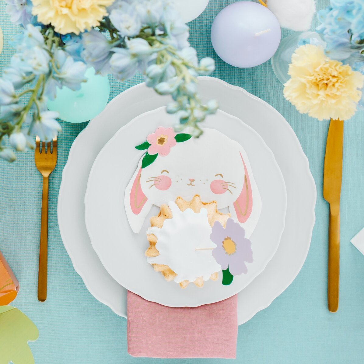 Set mit 20 dekorativen Servietten – Bunny