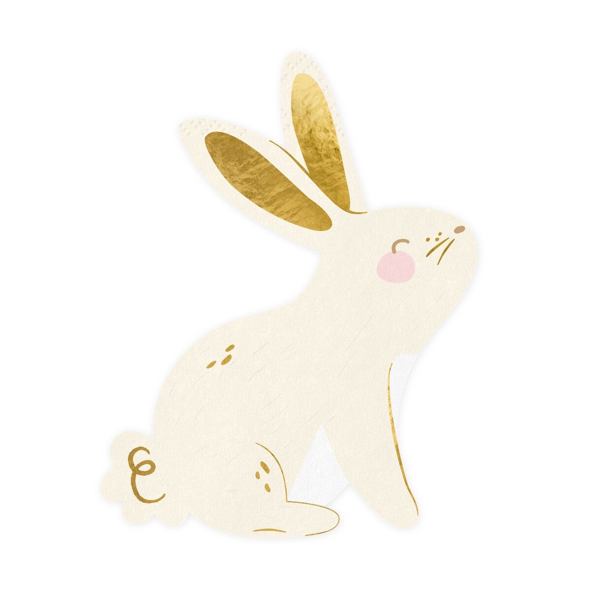 Set mit 20 dekorativen Servietten – Hase