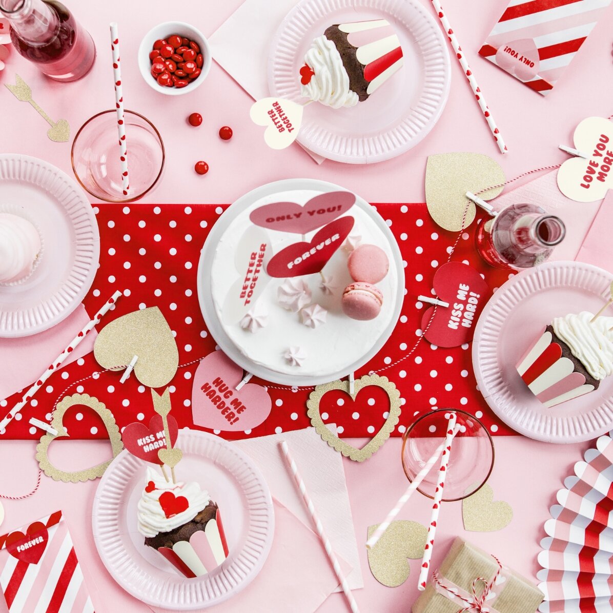 Geschenkbeutel-Set – Sweet Love