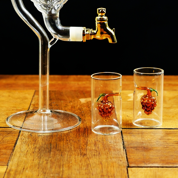Tuica-Glas-Set mit 2 Gläsern