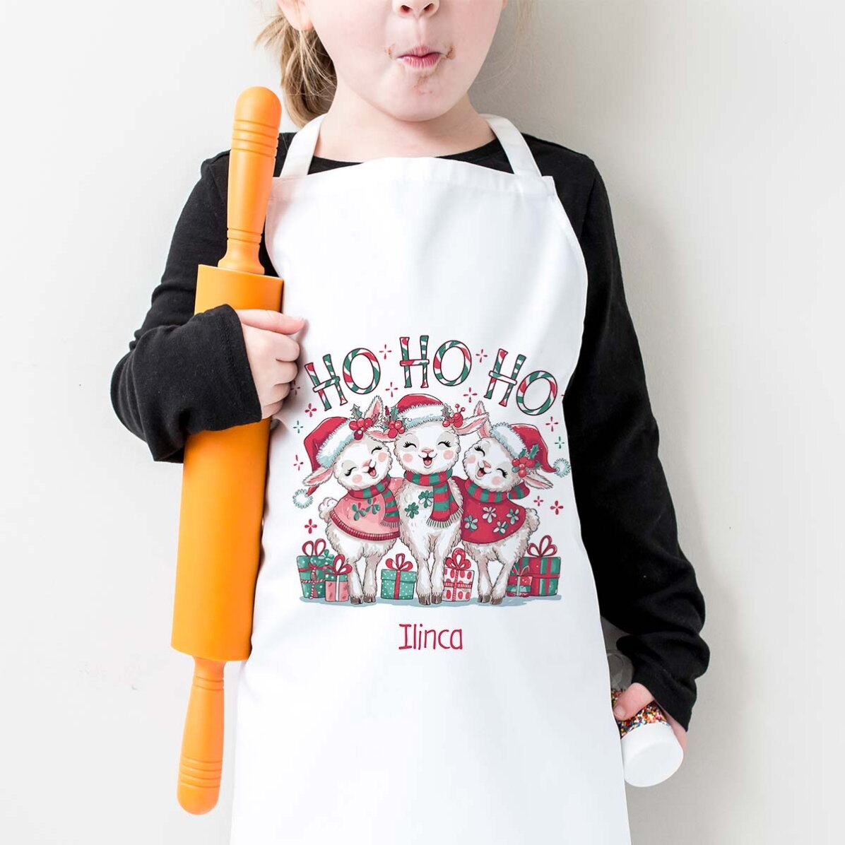 Personalisierte Kindersorte mit Text – HO HO HO!
