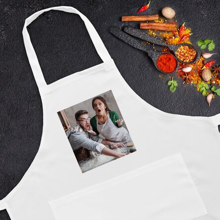 Personalised apron with a photo - Square model