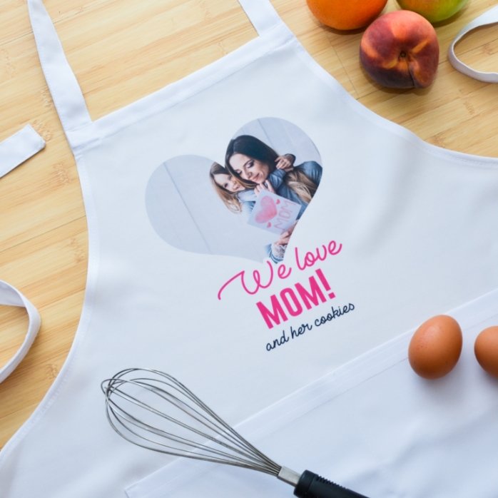 Individuell gestaltete Tasse mit Foto und Text – We Love