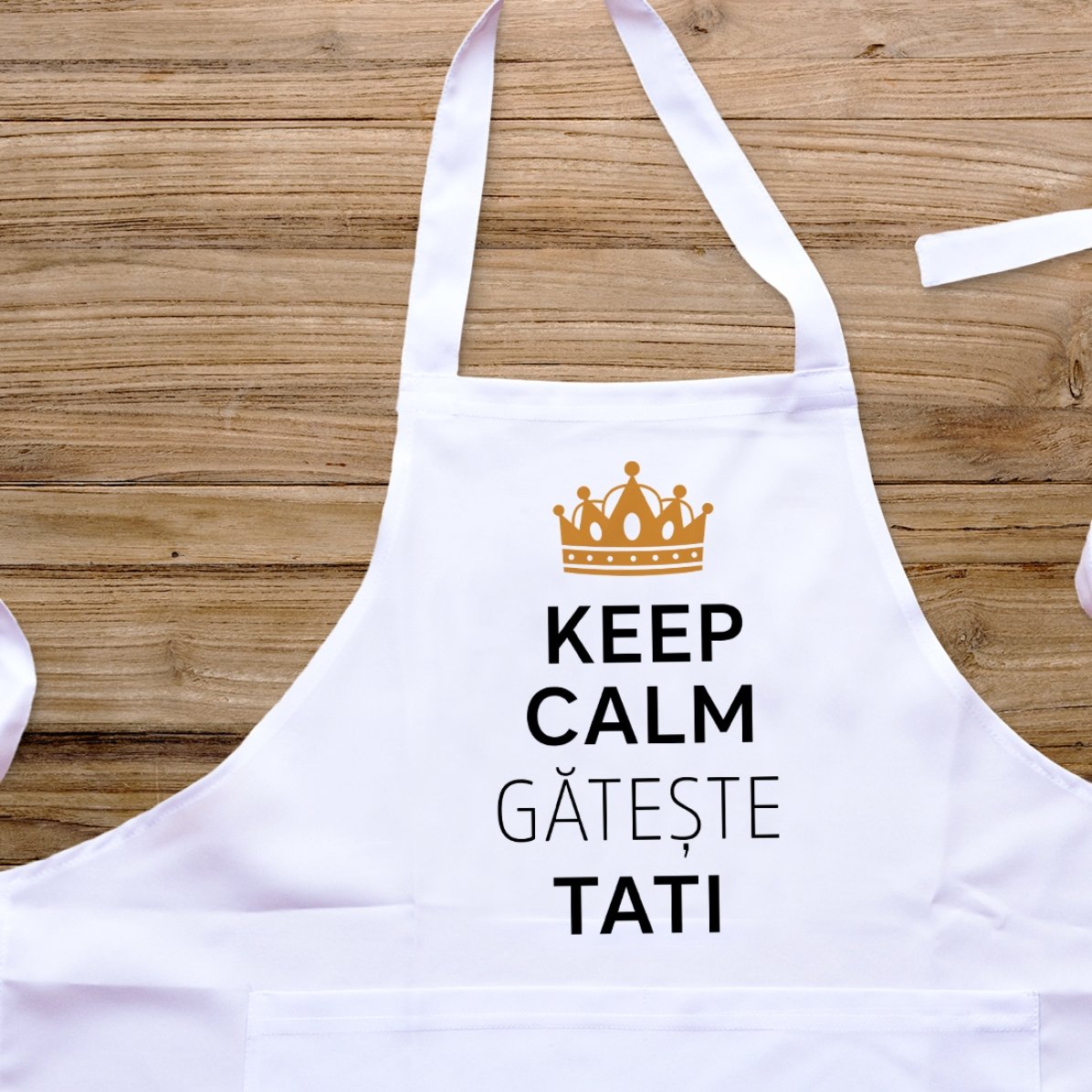 Individuell gestaltete Anstecknadel mit Text – Keep calm