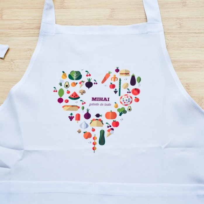 Individuell gestaltete Tasse mit Text – Motiv „Heart Food“