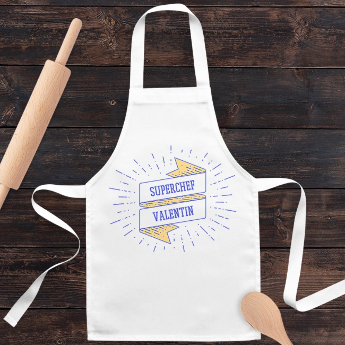 Individuell gestaltete Kinder-Tasse mit Text – Superchef