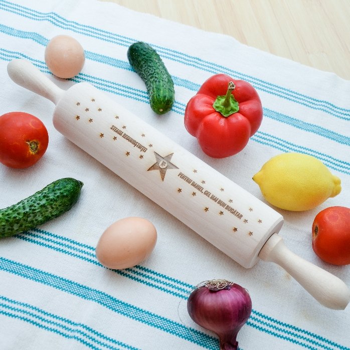 Individuell gestalteter Holzlöffel – Stern der Dankbarkeit