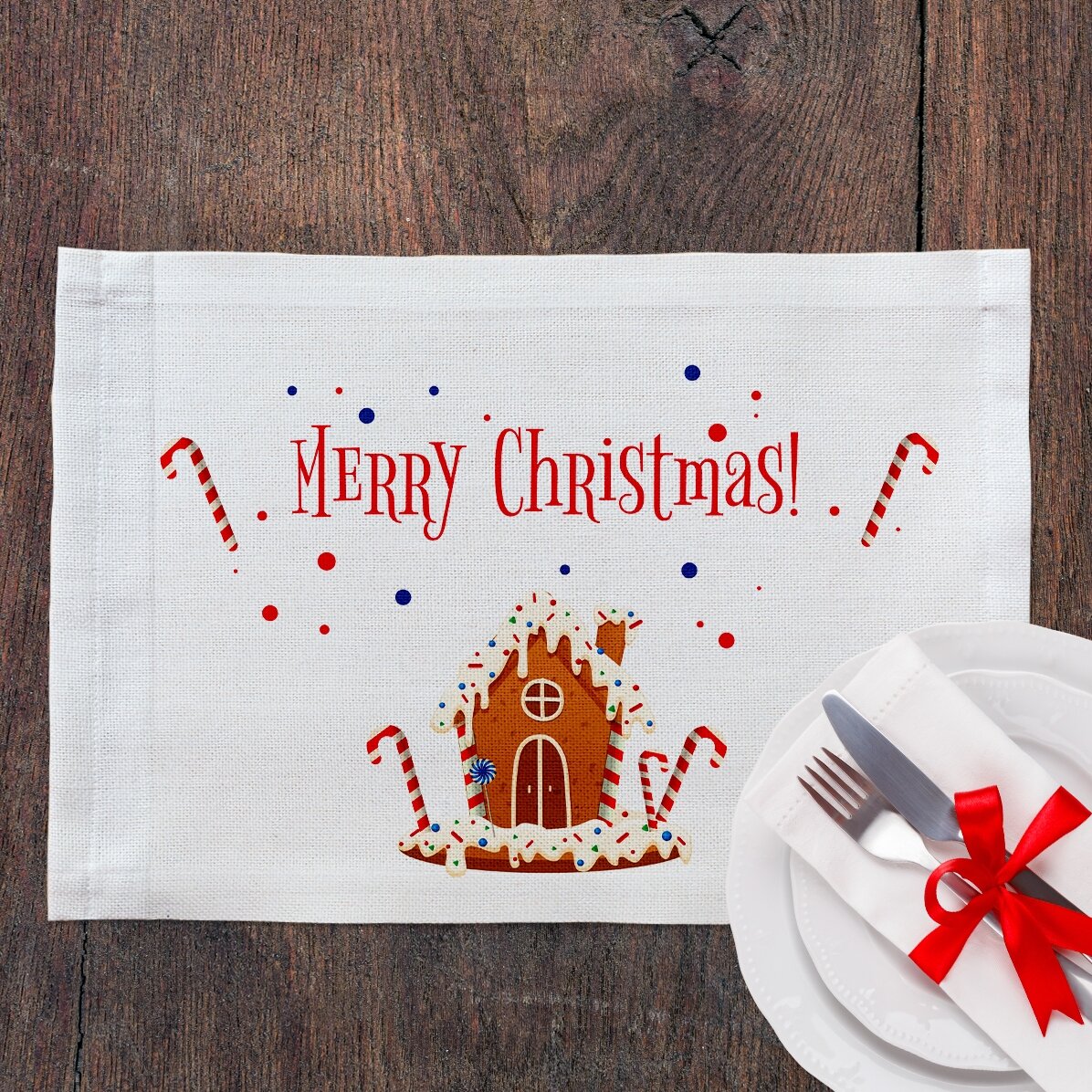 Individuell gestalteter Tellerhalter – Gingerbread