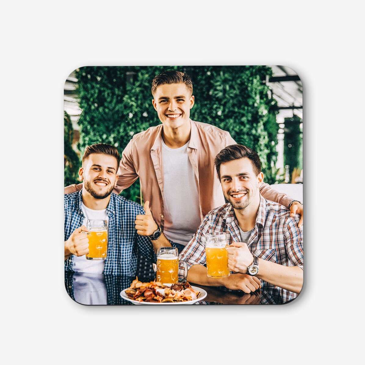Personalisierter Gläserhalter mit einem Foto