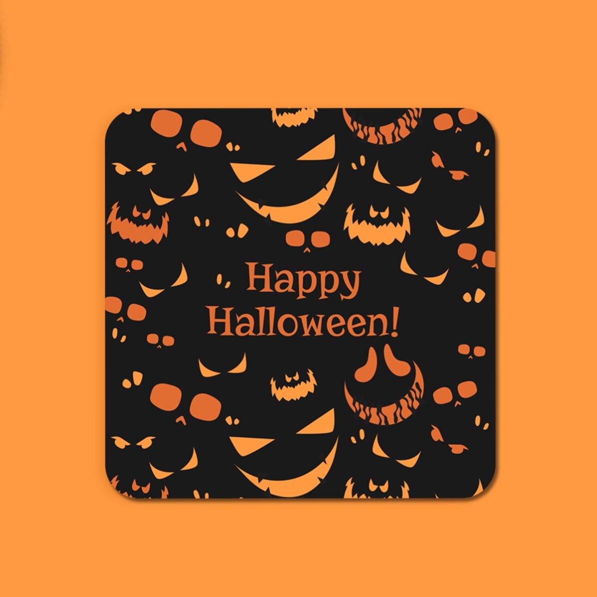 Personalisierter Glasständer mit Schriftzug – Halloween