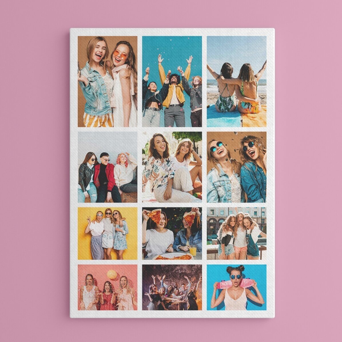 Individuell gestaltetes Leinwandbild mit 12 stilvollen Fotos