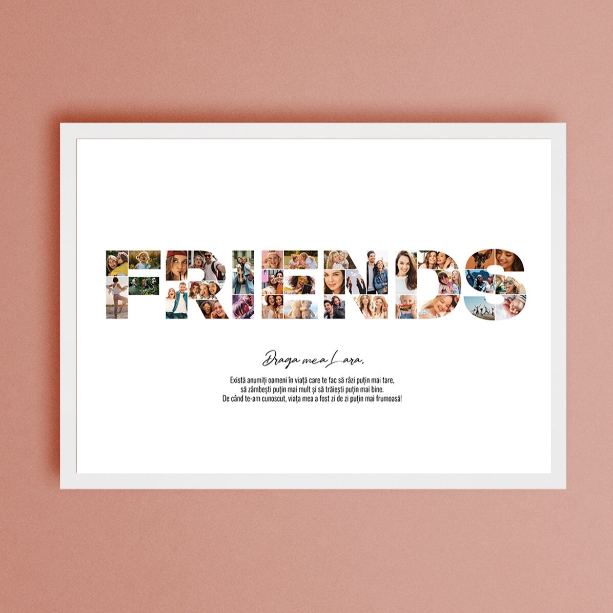 Individuell gestaltetes Landschaftsbild mit 34 Fotos und Text – FRIENDS