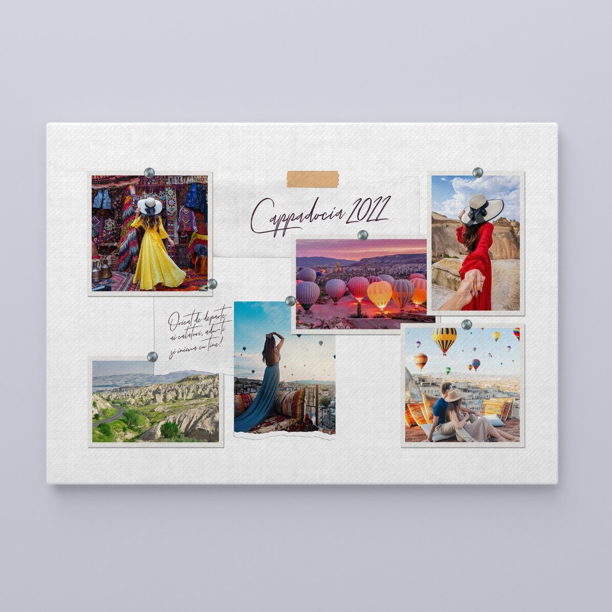 Individuell gestaltetes Landschaftsbild mit 6 Fotos und Text – Dein Urlaub