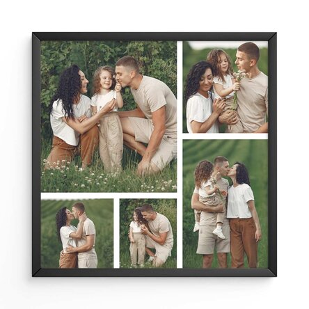 Personalised canvas with 5 photos