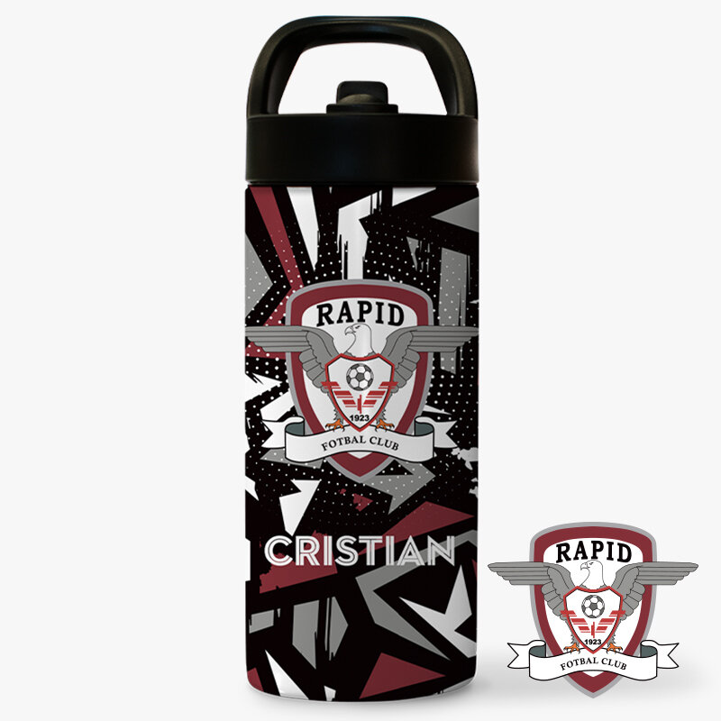 Personalisierte Thermosflaschen mit offizieller Lizenz – FC Rapid 1923